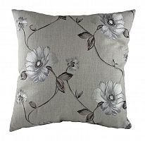 подушка с цветочным орнаментом gray flowers в Хабаровске