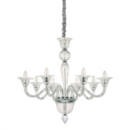 подвесная люстра ideal lux brigitta sp8 trasparente в Хабаровске