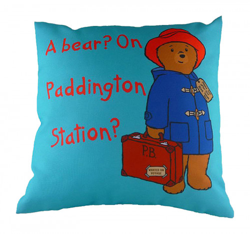 подушка с принтом paddington bear blue в Хабаровске