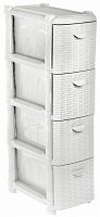 комод idea (м-пластика) ротанг узкий 4 секции (м 2814) в Хабаровске