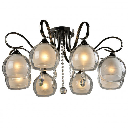 потолочная люстра idlamp merinella 877/8pf-darkchrome в Хабаровске