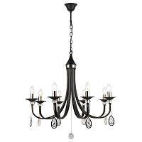 подвесная люстра arte lamp dallas a8540lm-8bk черная в Хабаровске