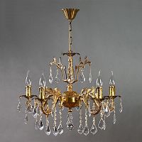 подвесная люстра ambiente granada 2118/5 ab leaf crystal в Хабаровске
