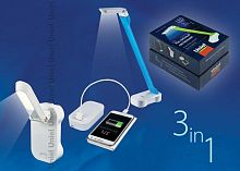 настольная лампа (ul-00000795) uniel tld-530 blue-white/led/200lm/6400k/pb в Хабаровске