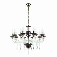 подвесная люстра odeon light amarone 3928/15 красная в Хабаровске