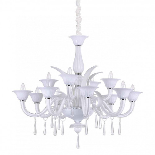 подвесная люстра ideal lux renoir sp12 bianco в Хабаровске