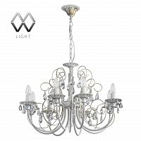 подвесная люстра mw-light свеча 301015308 белая в Хабаровске