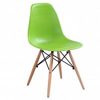 стул деревянный pc-015 зеленый (eames style) в Хабаровске