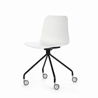 стул glide на колесиках белый в Хабаровске