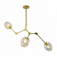 потолочная люстра kink light нисса 07512-3,33 янтарная в Хабаровске