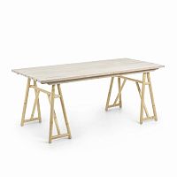 creassy стол 180x85 из натурального дерева из ротанга от la forma (ex julia grup) в Хабаровске