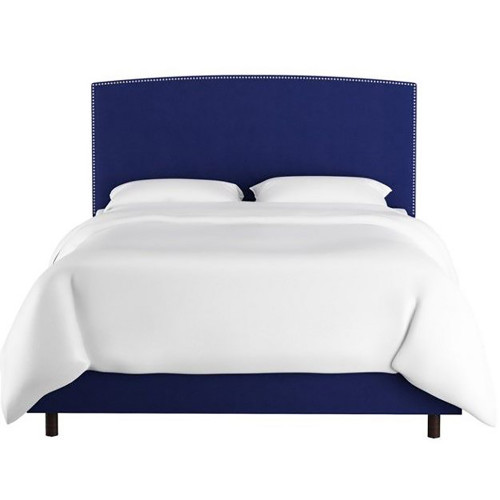 кровать двуспальная 160х200 синяя everly blue в Хабаровске