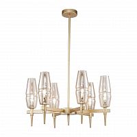 подвесная люстра maytoni lita h002pl-06g янтарная в Хабаровске