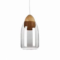 подвесной светильник wooden ball яйцеобразный цоколь дымчатый прозрачный в Хабаровске