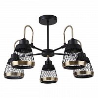 потолочная люстра f-promo entresol 2346-5p черная в Хабаровске