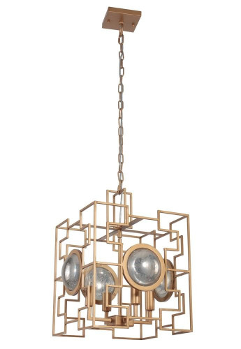 подвесная люстра crystal lux cuento sp4 gold в Хабаровске