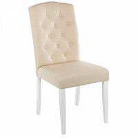 стул деревянный menson white / fabric сream в Хабаровске