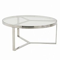 стол silver glass серебристый, прозрачный в Хабаровске