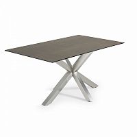 стол arya 160x90 st steel matt, фарфор iron moss c785k09 от la forma (ex julia grup) в Хабаровске
