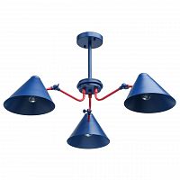 потолочная люстра mw-light чили 711011003 синяя в Хабаровске