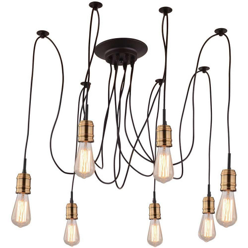 подвесная люстра arte lamp mazzetto a4290sp-7bk в Хабаровске