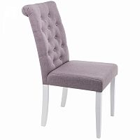 стул деревянный amelia white / fabric fog в Хабаровске